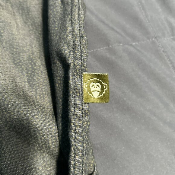 Howler Brothers Bros XL Pattern Button Down Short Sleeve Shirt Black And Brown - Picture 5 of 5